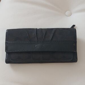 Coach Black Billfold Wallet